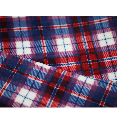 Plaid Druck-Mikrogewebe des vlies-280gsm für Kleiderschal