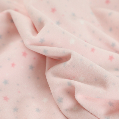 Bürstete Polyester-Weiche 100% Polyester-Gewebe druckte Seite zwei