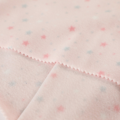 Bürstete Polyester-Weiche 100% Polyester-Gewebe druckte Seite zwei