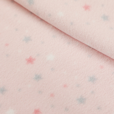 Bürstete Polyester-Weiche 100% Polyester-Gewebe druckte Seite zwei