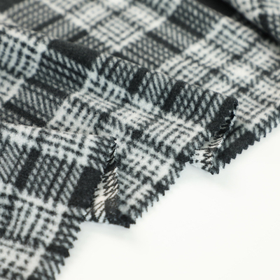 Polyester-druckte kationisches Mikrovlies-Gewebe-Plaid 100% polares für Sofa Pillowslip Blankets