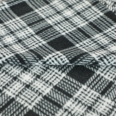 Polyester-druckte kationisches Mikrovlies-Gewebe-Plaid 100% polares für Sofa Pillowslip Blankets