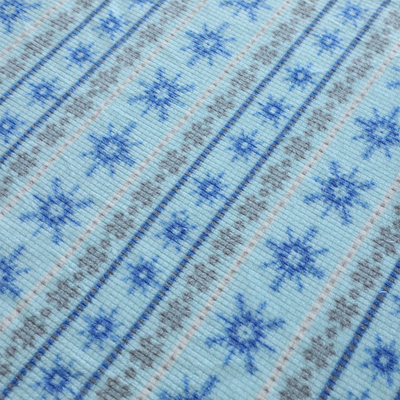 Druckjacquardwebstuhl des Schneeflocken-Muster-Mikrovlies-Gewebe-eins Seite