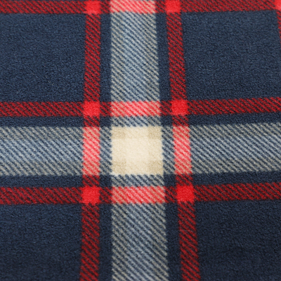 Plaid klassisches Mikrovlies-Druckgewebe 350gsm für Handschuh-Schal