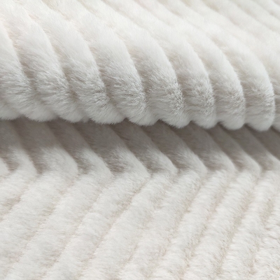 Kurzer fester Sherpa-Faux-Plüsch prägte Kaninchen für Sofa Cover